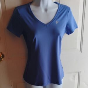 Fila Women's Classic Blue V-Neck Tee